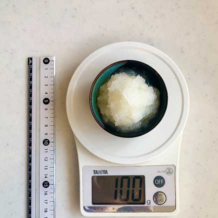 1人前のすだちおろしうどんに使った大根おろし