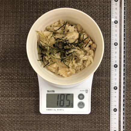 茶碗1杯分・1人前の牡蠣ご飯