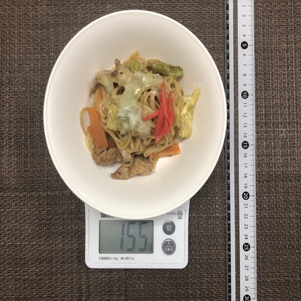 半人前のチーズ焼きそば