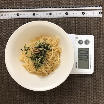 100g分の明太子焼きそば