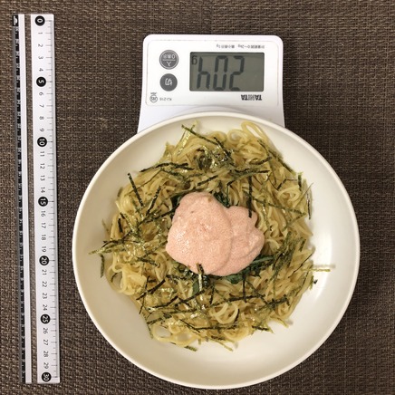 中皿1皿・1人前の明太マヨ焼きそば