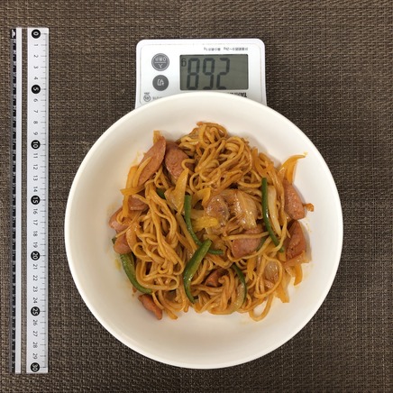 大皿1皿・1人前のケチャップ焼きそば