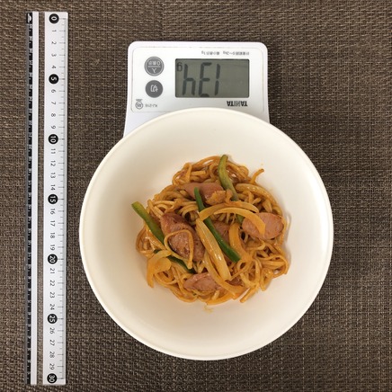 中皿1皿分のケチャップ焼きそば