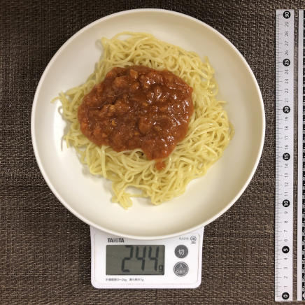 大皿1皿・1人前のミートソース焼きそば