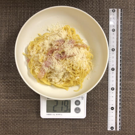 中皿1皿・1人前のカルボナーラ焼きそば