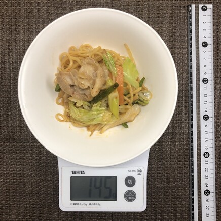 半人前の辛味噌焼きそば