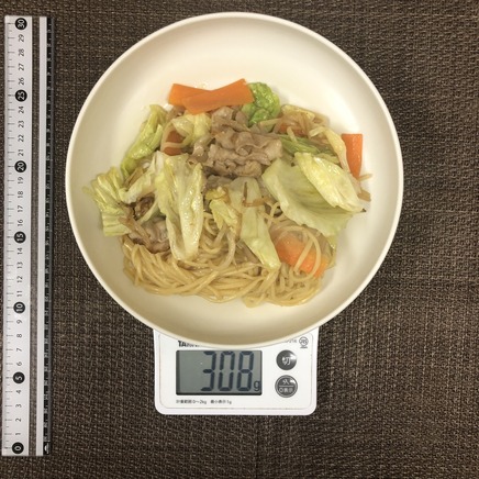 中皿1皿・1人前の醤油焼きそば