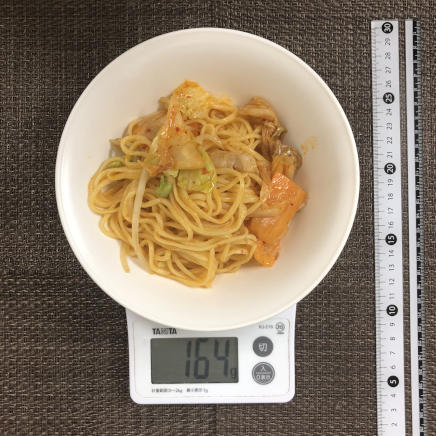 半人前の豚キムチ焼きそば