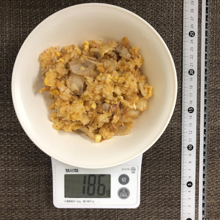 中皿1皿・半人前の豚キムチチャーハン
