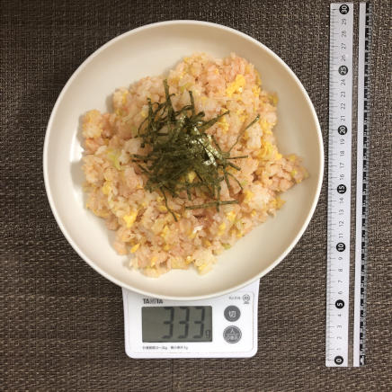 大皿1皿分・1人前の明太子チャーハン