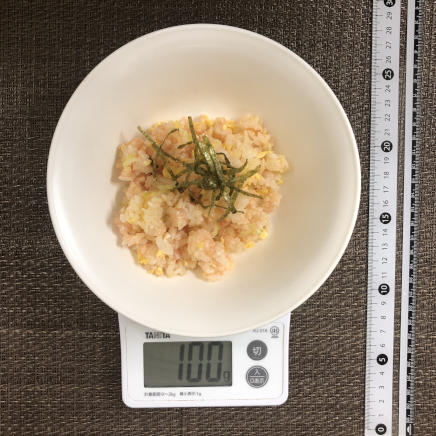 100g分の明太子チャーハン