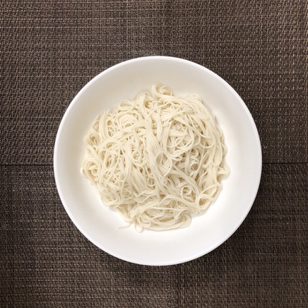 丼1杯・1人前の麻婆そうめんに使ったそうめん