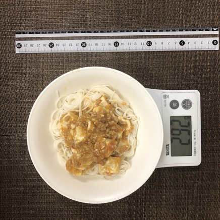 半人前の麻婆そうめん