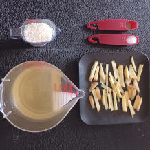 生姜リゾットの材料