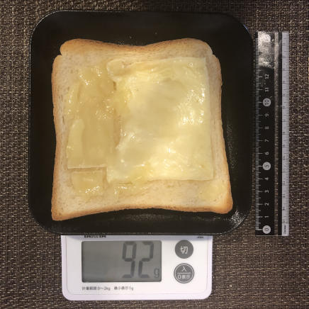 1枚のチーズトーストはちみつ 92g