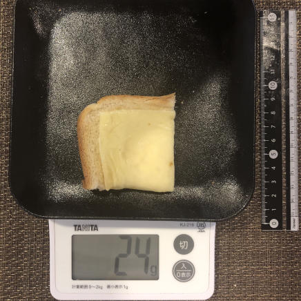 1/4枚のチーズトーストはちみつ 24g