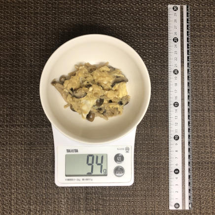 小皿1皿分のきのこの卵とじ