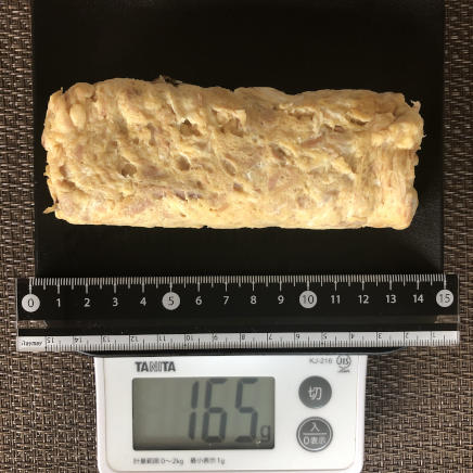 1本(卵2個分)のツナ卵焼き 165g