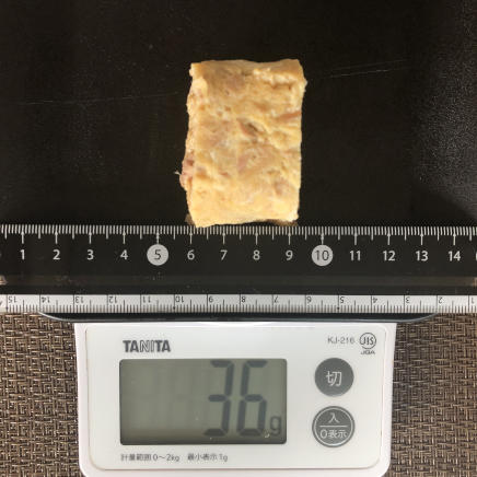 1/4本（約1/2個分）のツナ卵焼き 36g