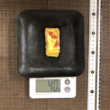 1/4人前のトマトの卵焼き