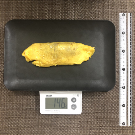 長平皿1枚・1人前のコンビーフオムレツ