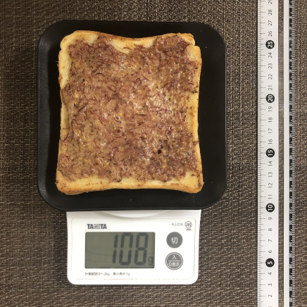 1枚分のコンビーフトースト