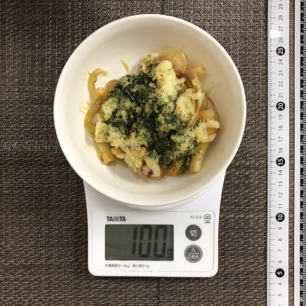 100g分のカレーグラタン