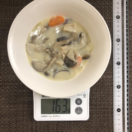 中皿1皿分のきのこシチュー