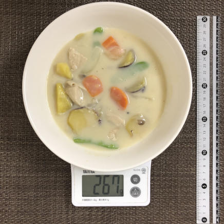 大皿1皿・1人前のさつまいもシチュー