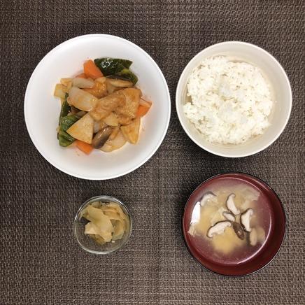 1人前の酢豚定食