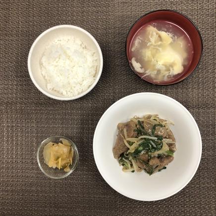 1人前のレバニラ定食