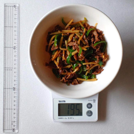 チンジャオロース定食1人前の青椒肉絲