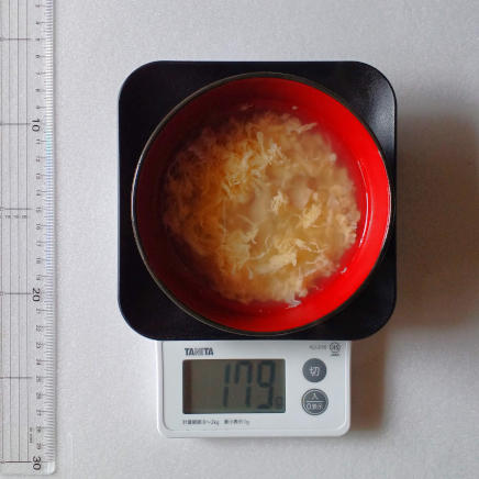 チンジャオロース定食1人前の中華スープ179g