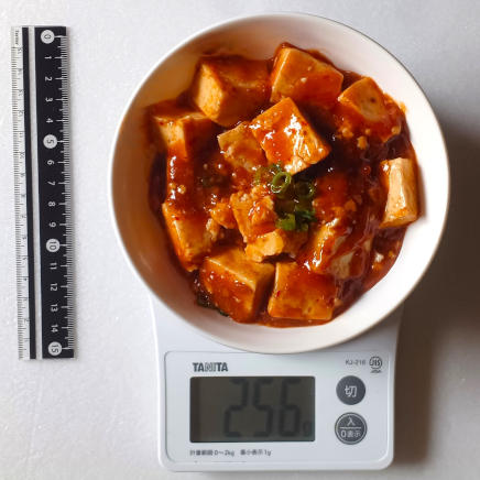 麻婆豆腐定食1人前のマーボー豆腐256g