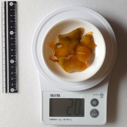 麻婆豆腐定食1人前のザーサイ20g