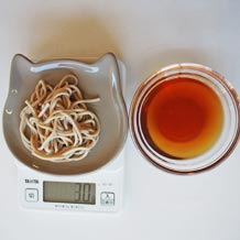 もりそば一口分