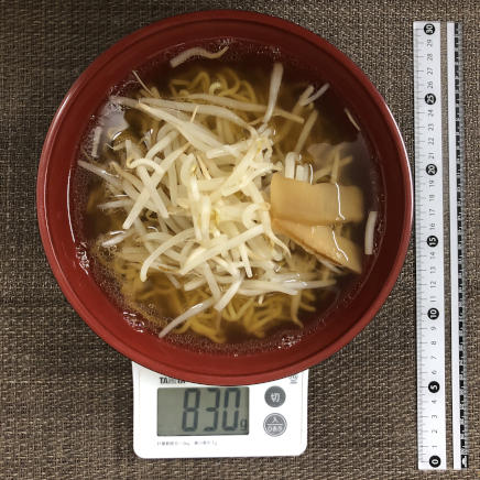 丼1杯分・1人前のもやしラーメン