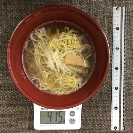 半人前のもやしラーメン