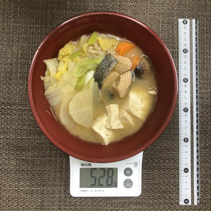丼1杯・1人前の石狩鍋
