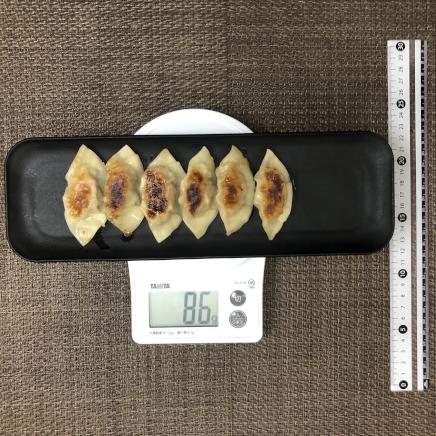 1人前の餃子定食の餃子