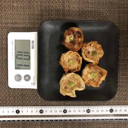 5個分の揚げシュウマイ