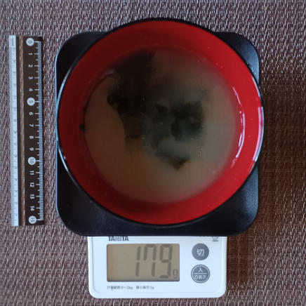 照り焼きチキン定食の味噌汁 179g