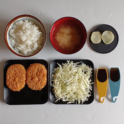コロッケ定食一人前