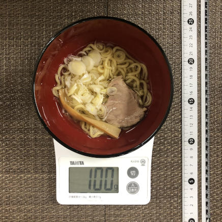 100g分のネギラーメン