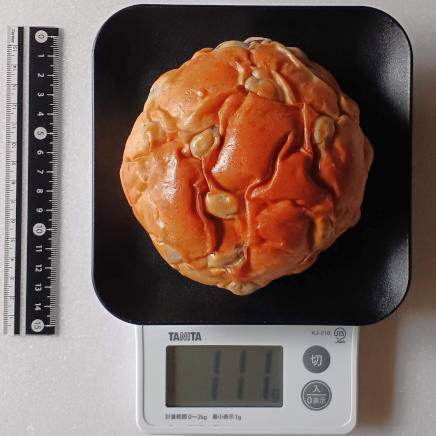 1個111gの豆パン