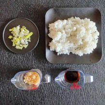 揚げ玉おにぎりの材料