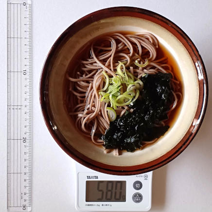 1人前のわかめそば 580g