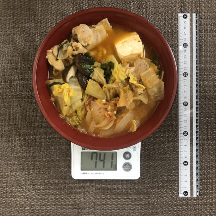 大丼1杯分・１人前のキムチ鍋