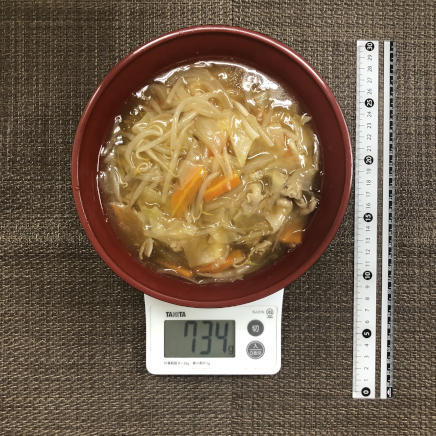 大きい丼1杯分のあんかけラーメン