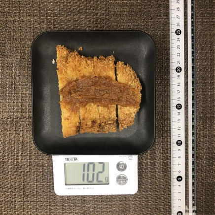 1/2枚分の味噌カツ